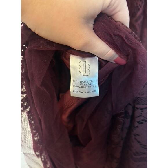 Baltic Born Caroline Lace Maxi Dress - Mulberry - Picture 6 of 6